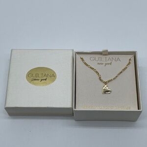 Giuliana New York 18K Gold Plated over brass heart necklace